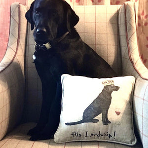 A Pair of Lord and Lady Cushions