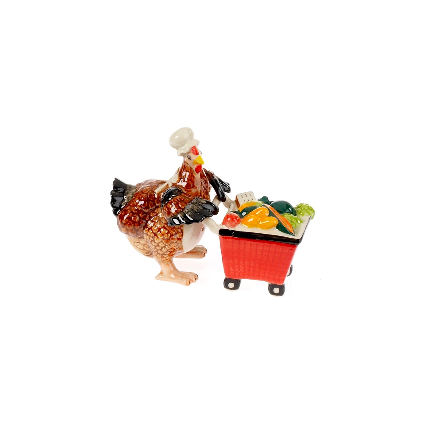 Hen and Shopping Trolley Salt and Pepper