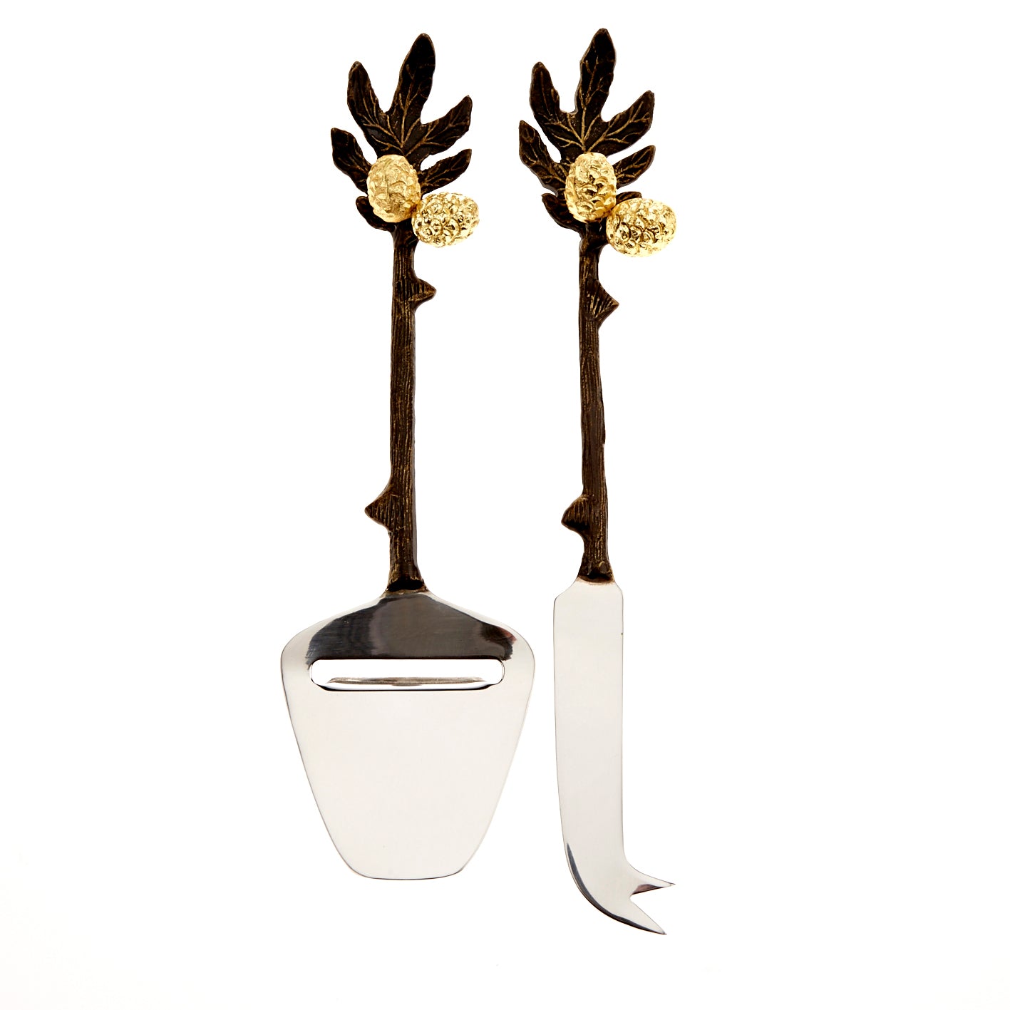 Cheese Server Set with Pinecone Handle