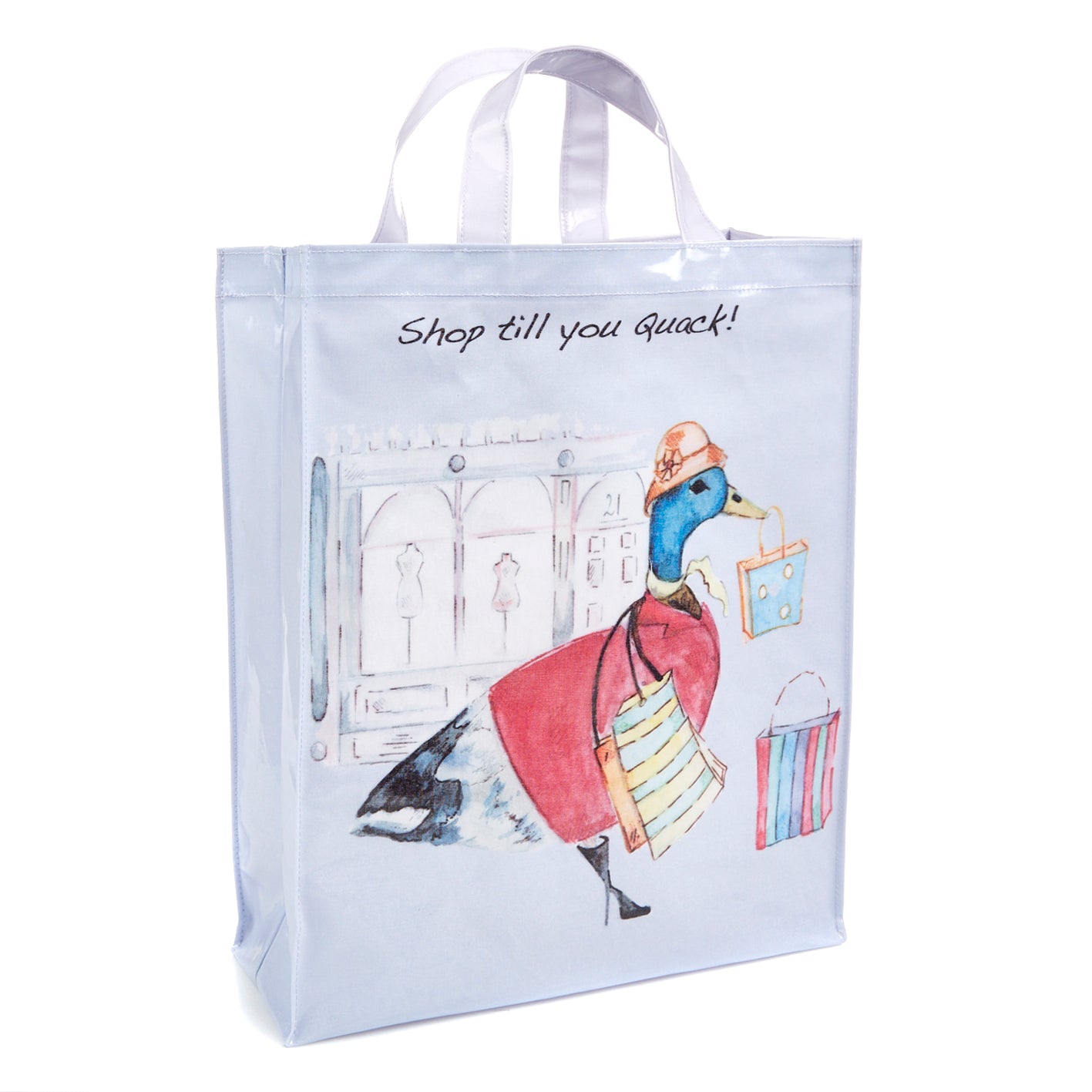 Shop Till You Quack! Large Tote Bag