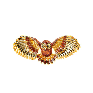 Flying Owl Brooch