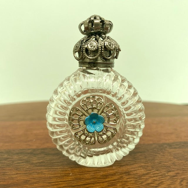 Vintage tschechische Parfümflasche aus Glas