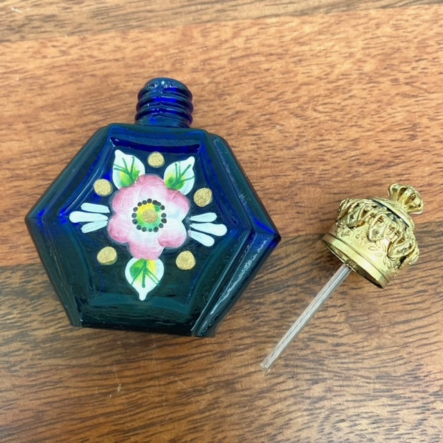 Vintage Czech Glass Perfume Bottle