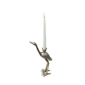 Der Kerzenhalter „Goldener Storch“.