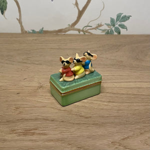 Three Blind Mice Ceramic Trinket Box