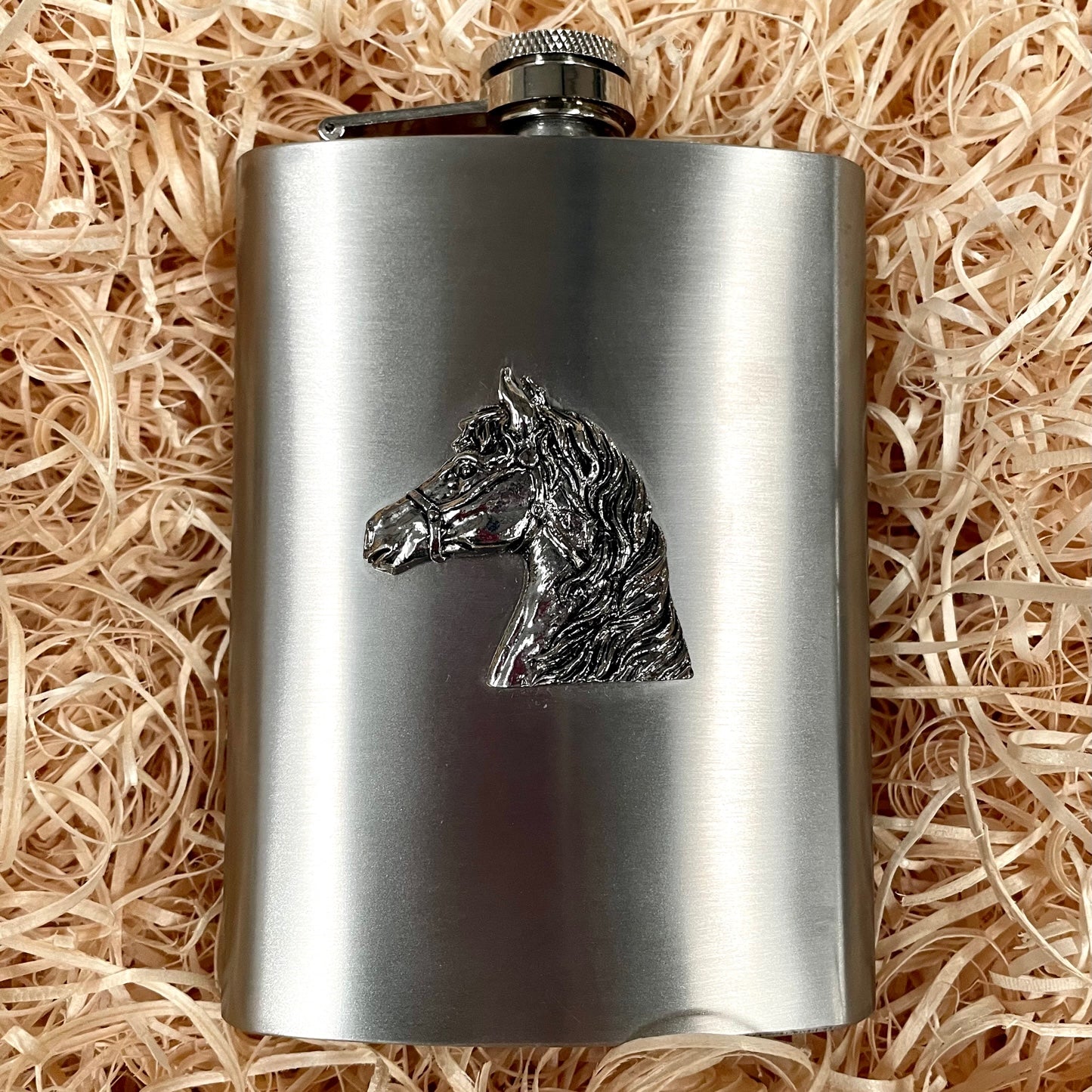 Horse Stainless Steel Hip Flask