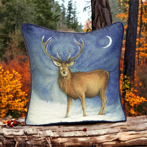 Standing Stag Cushion