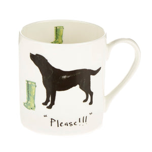 "Please!!" Labrador Mug and Coaster Set