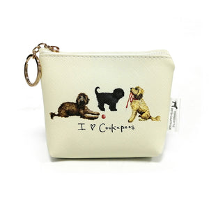 The I Love Cockapoos Make Up Bag, Coin Purse & Compact Set