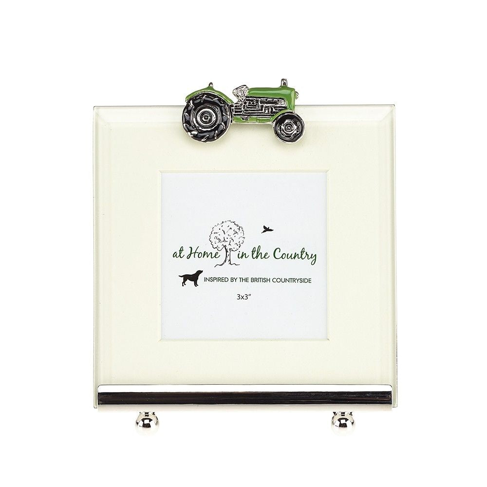 Green Tractor Square Frame