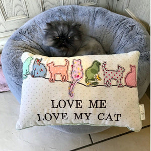 Love me Love my Cat Cushion