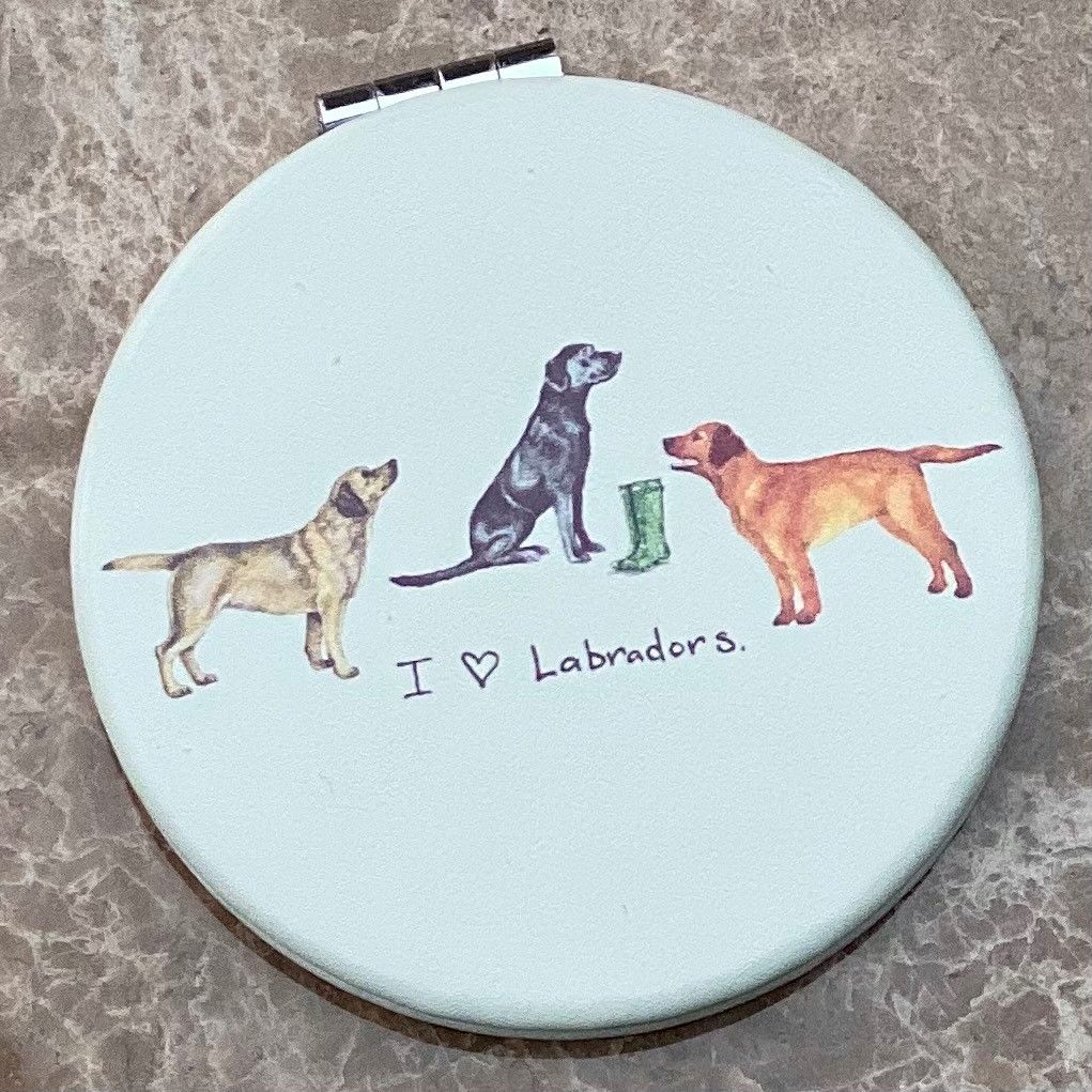 I (Herz) Labradors Taschenspiegel