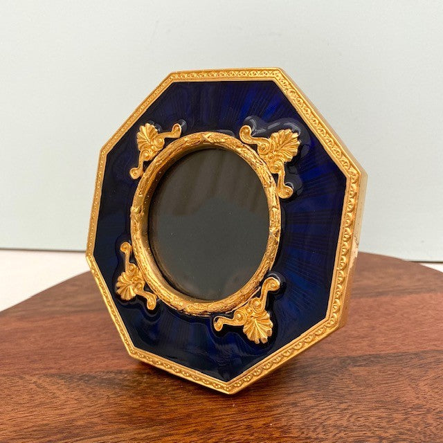 Blue and Gold Photo Antique Style Frame