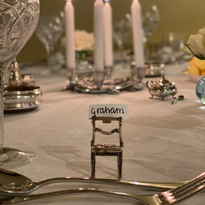 A Set of 4 Chair Place Card Holders