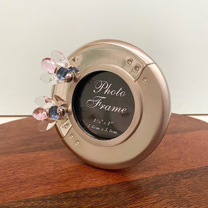 Crystal Bee round Photo Frame
