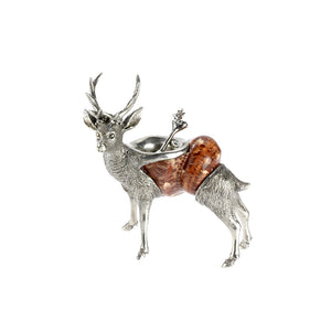 Stag Salt Dish with Spoon