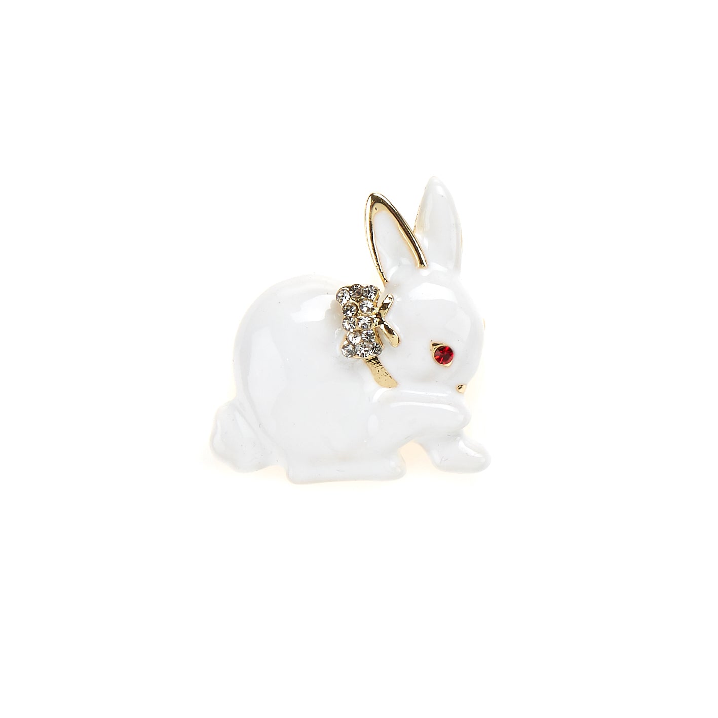 White Rabbit Brooch - At home in the country