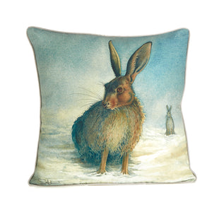 Snow Hares Cushion