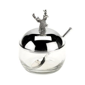 Stag Jam Jar and Spoon
