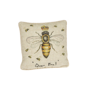 "Bienenkönigin!" mit Crown-Kissen aus Leinenmischung