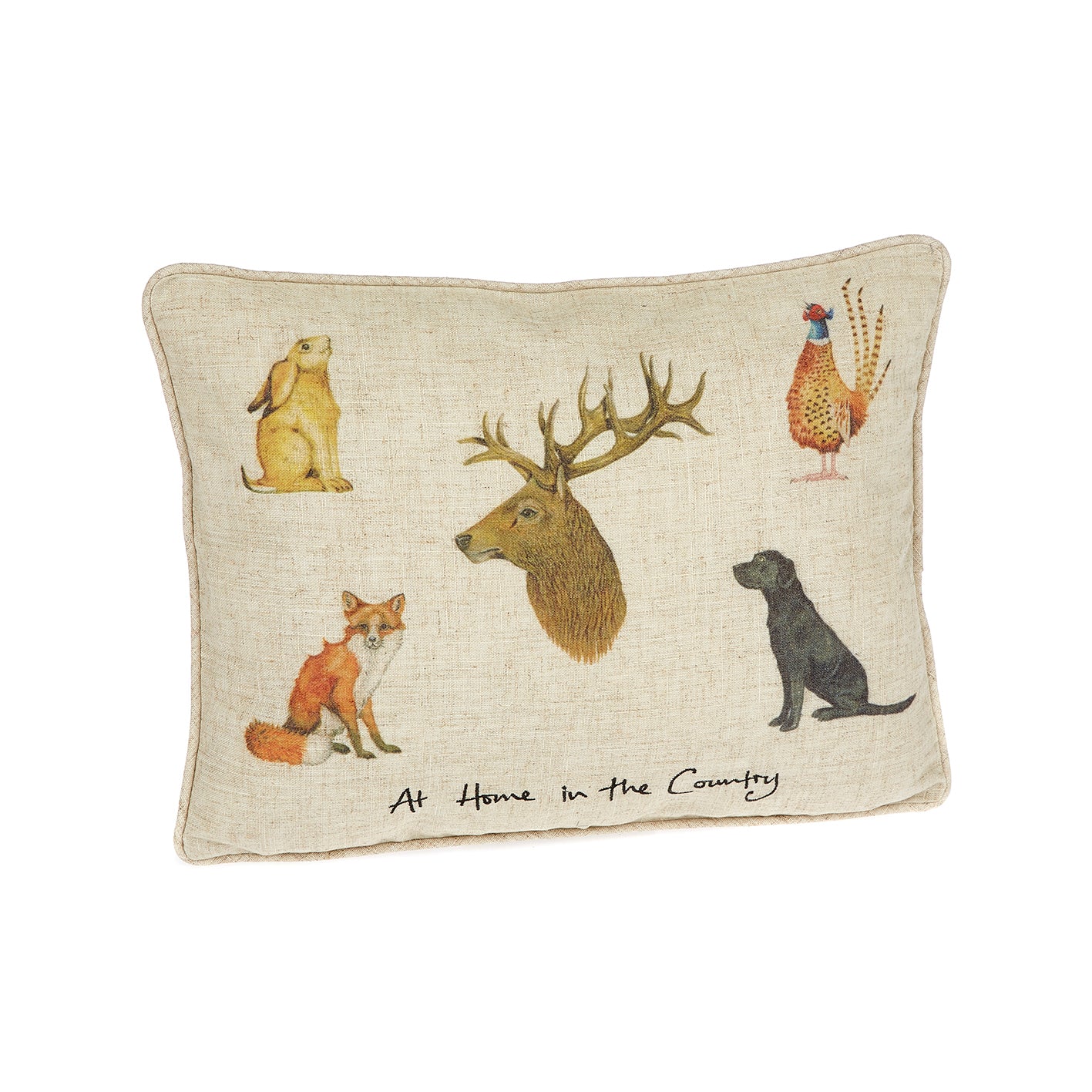 "At Home in the Country" Linen Mix Cushion