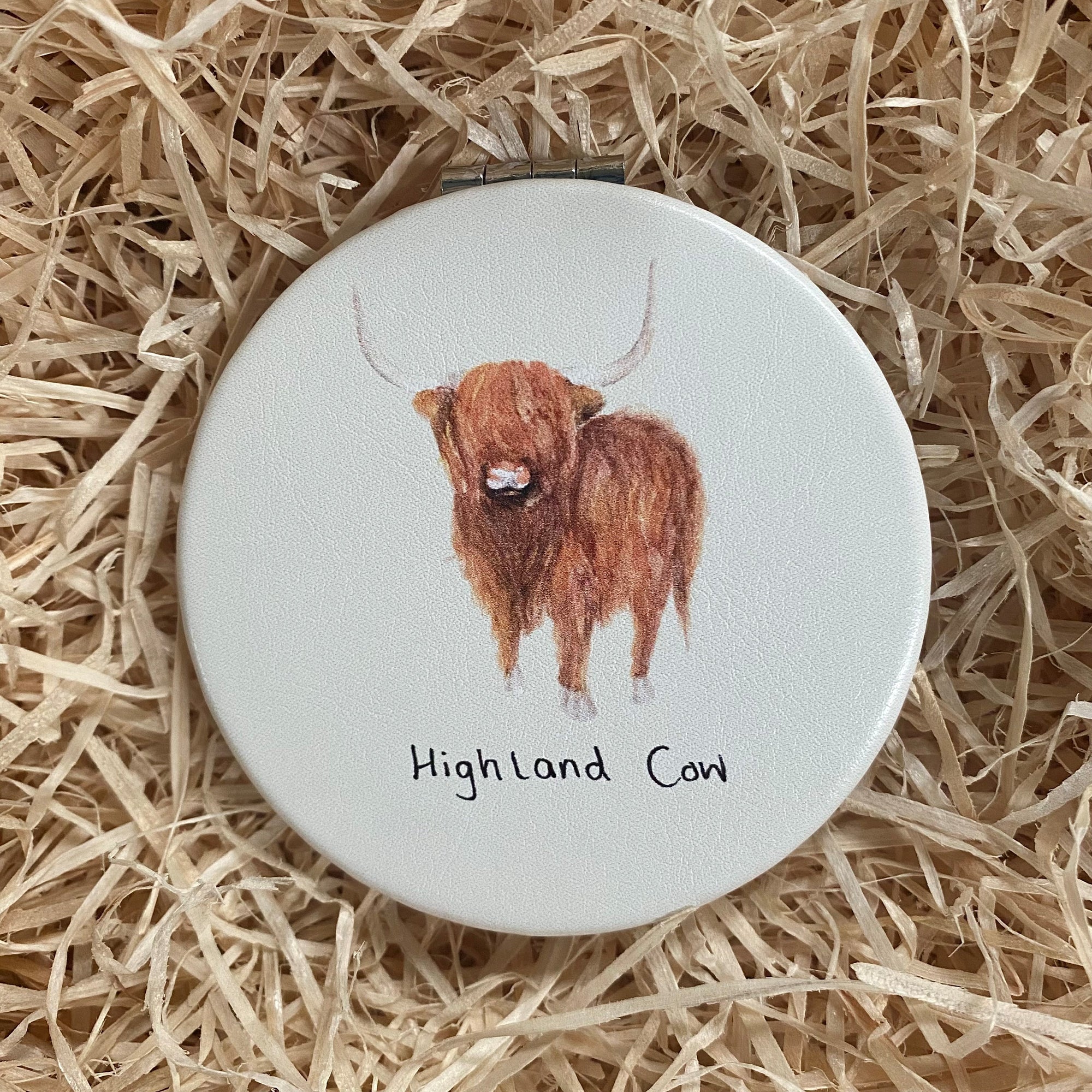 Highland Cow Compact Mirror