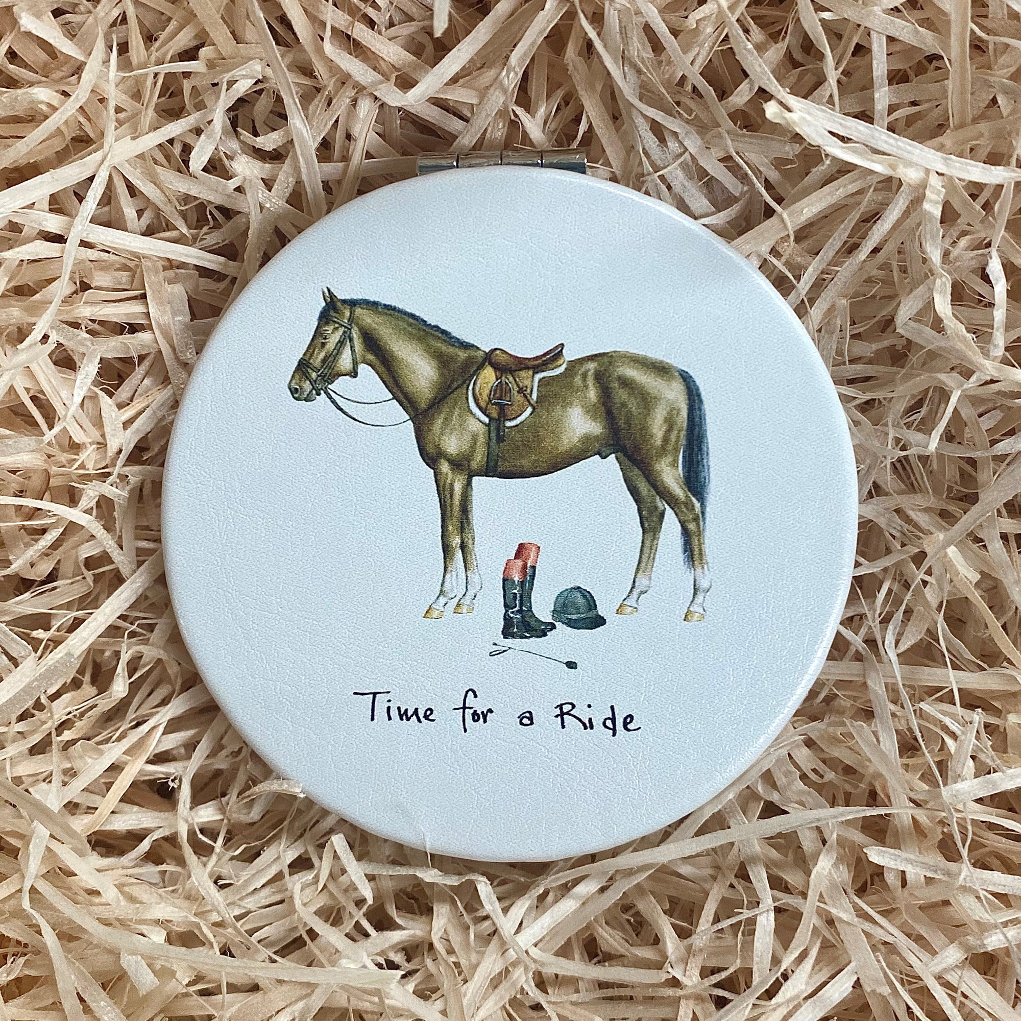 Time for a Ride Compact Mirror